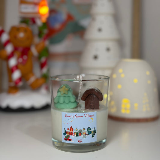 Candy Snow Village - vela invierno AC
